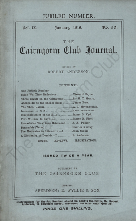 The Cairngorm Club Journal No 50 cover